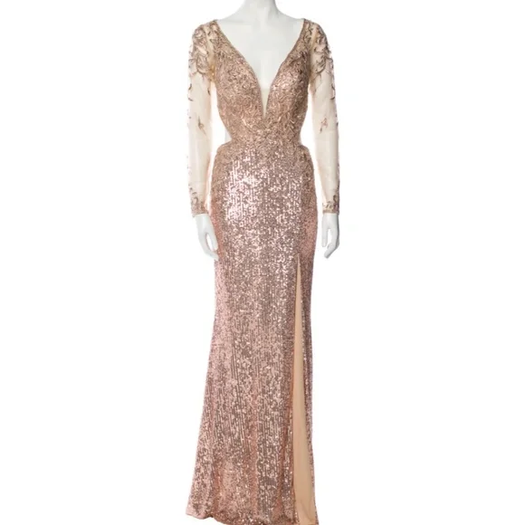 Jovani | Dresses | Jovani Couture Beaded Evening Gown | Poshmark